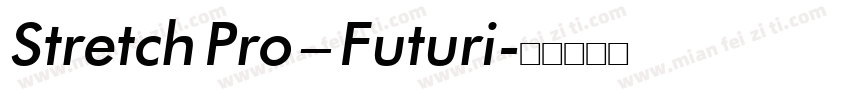 Stretch Pro – Futuri字体转换